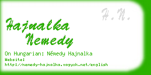 hajnalka nemedy business card